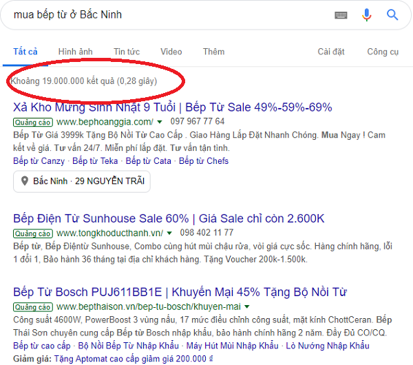 bếp từ Bắc Ninh
