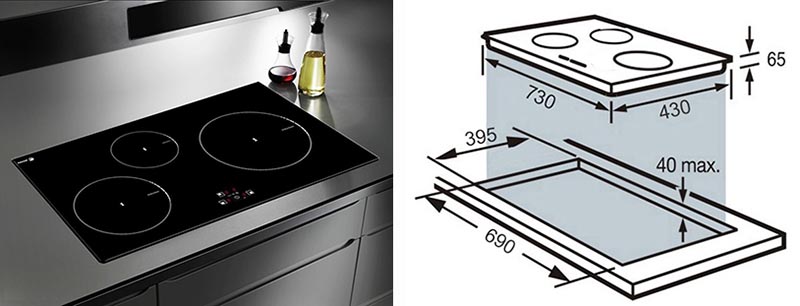 Bếp từ fagor if-800s duo mang đầy đủ tính năng của bếp từ hiện đại