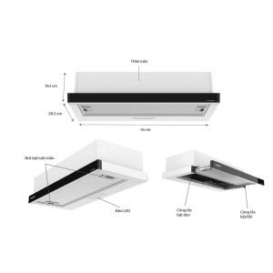 MÁY HÚT MÙI ÂM TỦ SUNHOUSE SHB6128